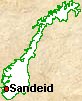 Sandeid in the fjords of Norway