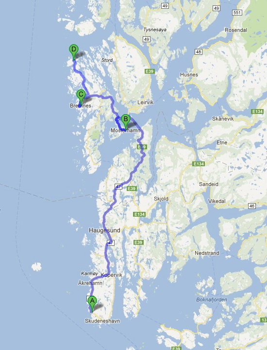 Rute til Brandasund