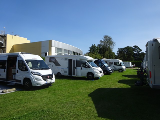 Camping ved Skj�rg�rdshallen