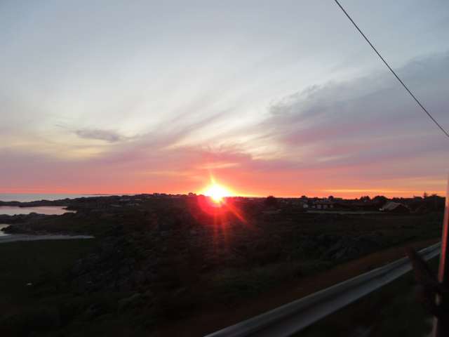 Solnedgang p Karmy