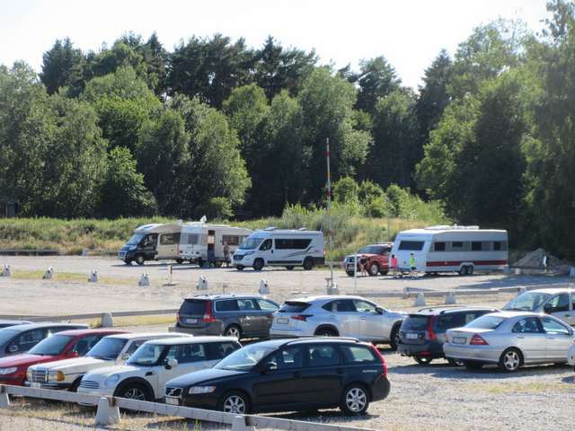 Bobilparkering ved Sportshopen