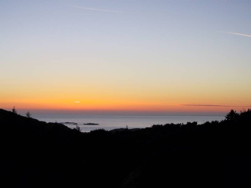 Solnedgang over Sandve