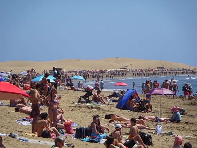 Stranden i Maspalomas