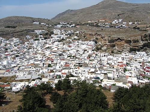 Lindos den hvite byen