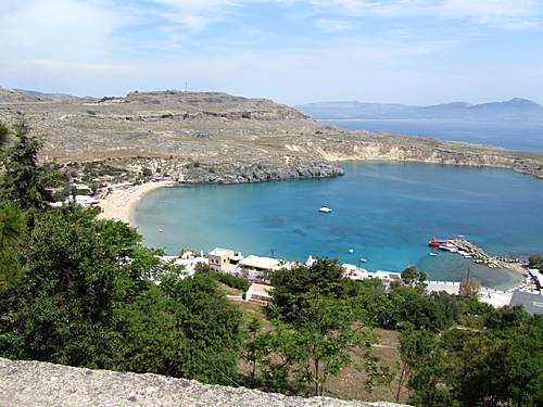 Lindos bay badestrand