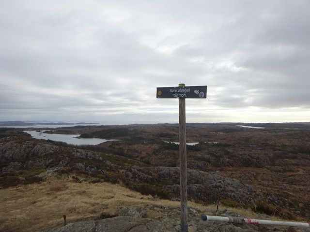 Sre Slefjell er 132 meter over havet