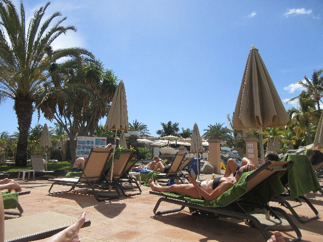 Ved bassenget p Palm Oasis
